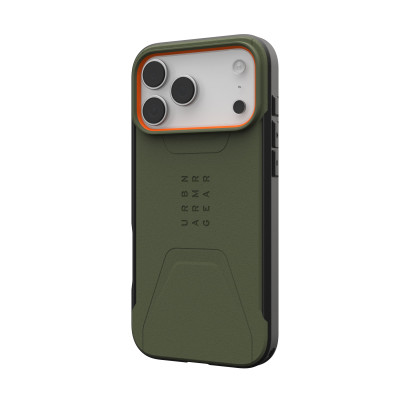 UAG Чохол для iPhone 17 Pro Max, Civilian MagSafe, Olive/Orange