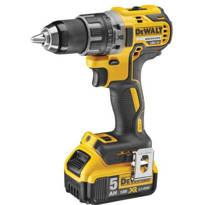 DeWALT Шурупокрут-дриль акумуляторний  XR Li-Ion 18В акб 2х5А·год 70Нм 550-2000об/хв кейс, ЗП 1.7кг