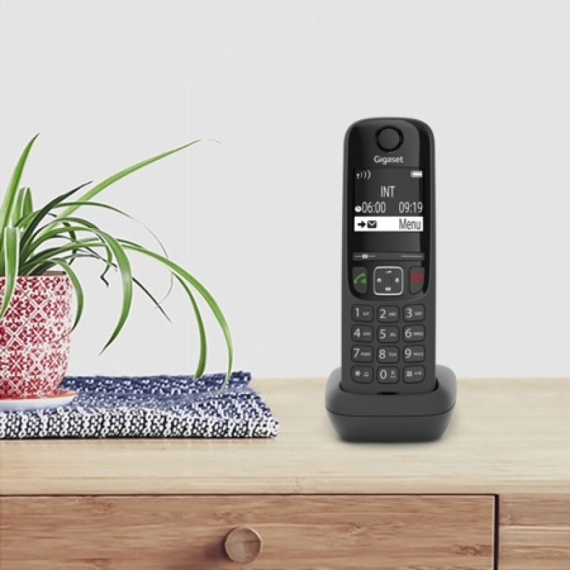 Gigaset IP-радіотелефон DECT AS690, чорний