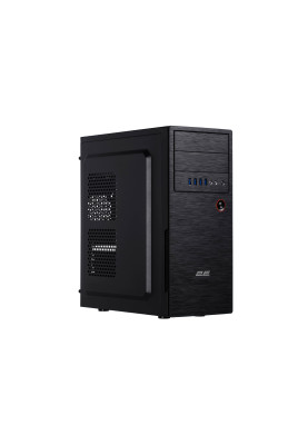 2E Корпус Alfa E1802 без БЖ 4xUSB3.0, VGA 320мм, ATX, чорний