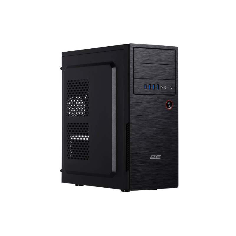 2E Корпус Alfa E1802 без БЖ 4xUSB3.0, VGA 320мм, ATX, чорний