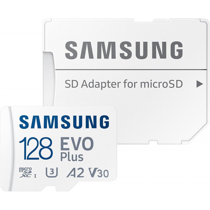 Samsung Карта пам'яті microSDHC 128GB C10 UHS-I R100MB/s Evo Plus + SD