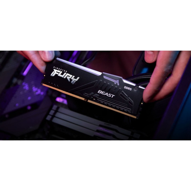 Kingston Пам'ять ПК DDR5 16GB KIT (8GBx2) 6000 FURY Beast RGB