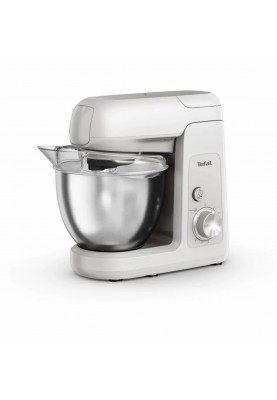 Tefal Кухонная машина Bake Partner 1100Вт, чаша-метал, корпус-пластик, насадок-8, білий