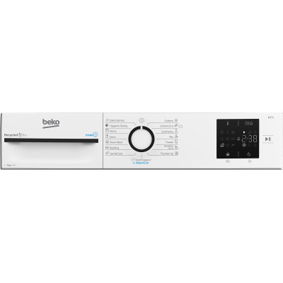 Beko Сушильна машина тепловий насос, 7кг, A++, 54.5см, дисплей, ф-ція ПАР, білий