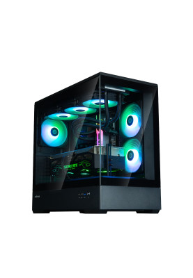 Zalman Корпус P30 Black V2, без БР, 1xUSB3.0, 1хUSB Type-C, 3x120мм ARGB, TG Front/Side Panel, mATX, чорний
