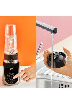Tefal Блендер стаціонарний Blend UP, 1000Вт, чаша-700мл, тритан, чорно-золотистий