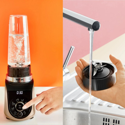 Tefal Блендер стаційний Blend UP, 1000Вт, чаша-700мл, тритан, чорно-золотистий
