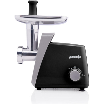 Gorenje М'ясорубка, 1600Вт, 2,2кг/хв, 2 грати, пластик+метал, чорний