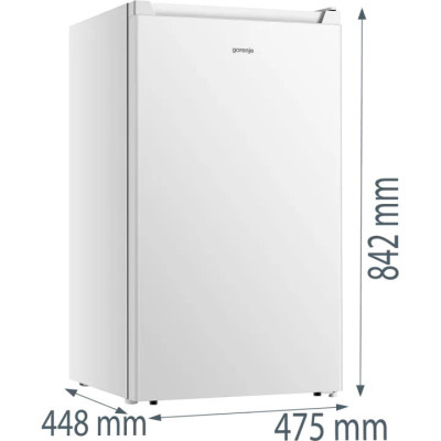 Gorenje Холодильник Gorenje міні, 85x45х48, холод.відд.-75л, мороз.відд.-7л, 1дв., А++, ST, білий Gorenje Холодильник Gorenje міні, 85x45х48, холод.відд.-75л, мороз.відд.-7л, 1дв., А++, ST, білий