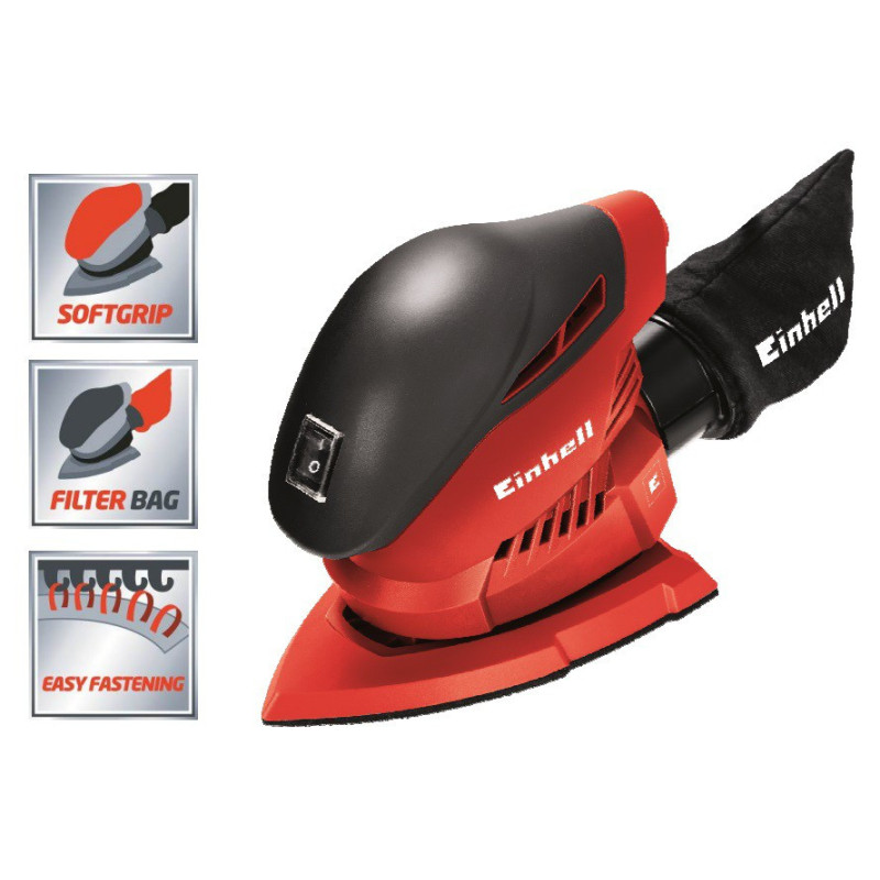 Einhell Шліфмашина багатофункціональна TH-OS 1016, 150х150х100 мм, 100 Вт, 24000 об/хв, 1 кг