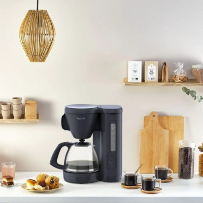 Tefal Кавоварка крапельна Morning Black Knight 1.25л, мелена, чорний