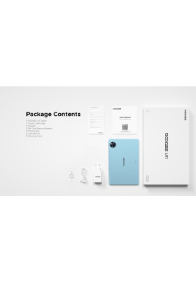 Doogee Планшет U11 11" 4ГБ, 128ГБ, 8580мА•г, Android, сірий