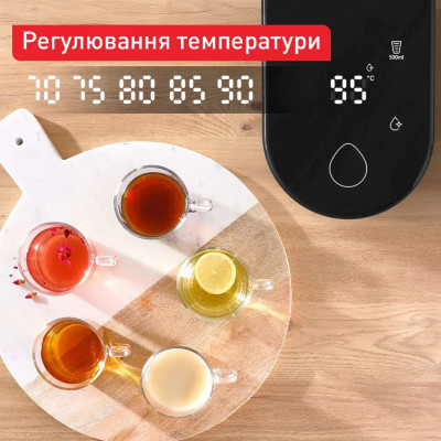 Tefal Електрочайник-диспенсер Tefal Instant Hot Water 2л, 5 темп.реж, миттєве нагрівання, сенc. управління, чорний Tefal Електрочайник-диспенсер Tefal Instant Hot Water 2л, 5 темп.реж, миттєве нагрівання, сенc. управління, чорний