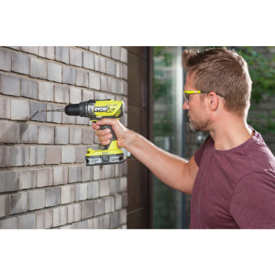 Ryobi Шурупокрут-дриль ударний акумуляторний R18PD3-0 ONE+ 18В 50Нм 500·1800об·хв 1.3кг без АКБ та ЗП Ryobi Шурупокрут-дриль ударний акумуляторний R18PD3-0 ONE+ 18В 50Нм 500·1800об·хв 1.3кг без АКБ та ЗП