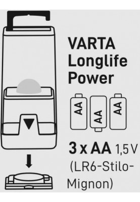 VARTA Ліхтар кемпінговий Ambiance L10 , IP54, до 150 люмен, до 250 годин роботи, 3хАА
