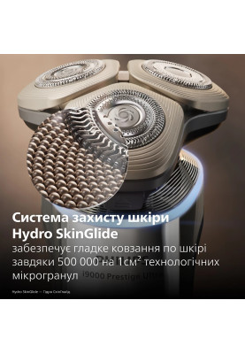 Philips Бритва електр. Series i9000 Prestige Ultra, бритв.головок-3, Li-Ion, сух.+волог., індикатор заряду, твердий чохол, хром