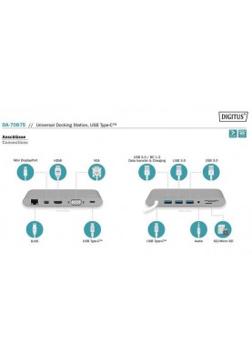 Digitus Док-станція USB-C, 11 Port