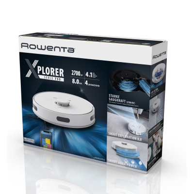 Rowenta Робот-пилосос миючий X-PLORER Serie 75 S, 2700ПаВт, h=9,5см