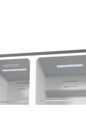 Gorenje Холодильник SBS, 179х70х92см, 2 двері, 376(190)л, А++, NF+, Інв., Зона св-ті, диспенсер, генератор льоду, Зовн. Диспл, нерж