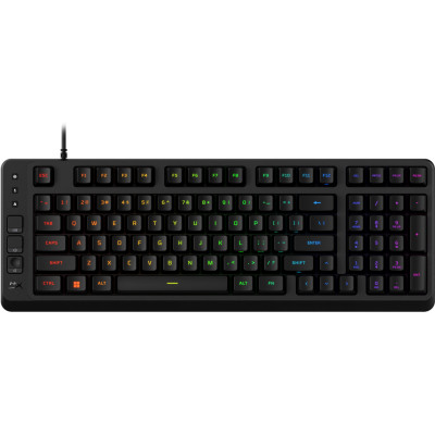 HyperX Клавіатура мембранна HyperX Alloy Origins EVE 1800 99key, Red, USB-A, EN/UA, RGB, чорний