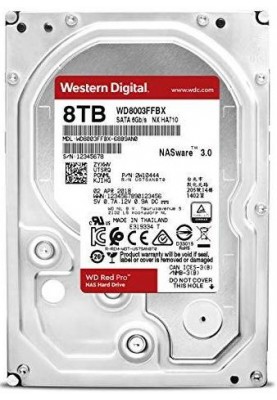 WD Жорсткий диск WD 8TB 3.5" 7200 256MB SATA Red Pro NAS