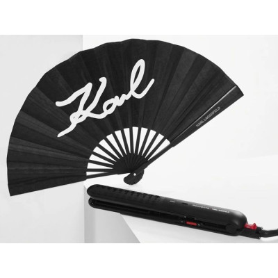 Rowenta Випрямляч Karl Lagerfeld Optiliss, >240Вт, темп.режимів-10, 130-230С, іонізація, кераміка, турмалін , чорний