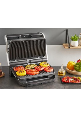 Tefal Гриль прижимний OptiGrill+ XL 2000Вт, темп. режимів-4, з`ємні пластини, алюміній, метал