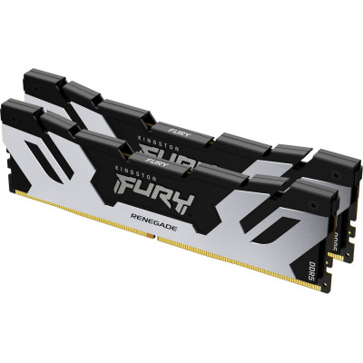 Kingston Пам'ять ПК DDR5 32GB KIT (16GBx2) 7200 FURY Renegade XMP Срібний