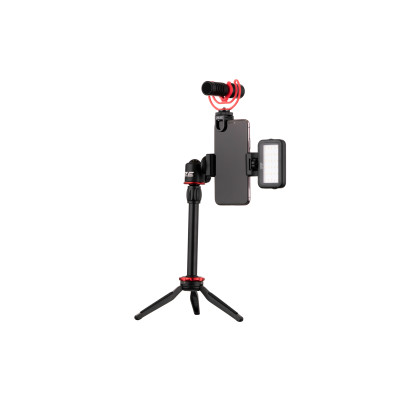 2E Мікрофон з триподом для мобільних пристроїв MM011 Vlog KIT, 3.5mm