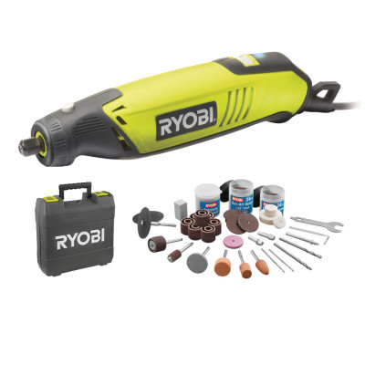 Ryobi Шліфмашина пряма EHT150V 150Вт 10000-35000об·хв 115 приладь 0.6кг кейс