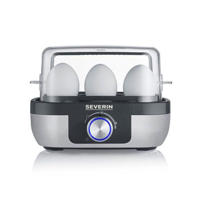 Beurer Яйцеварка Severin 420Вт, механічне керування, на 6 яєць, звуків., сигнал, пластик, сіро-чорний