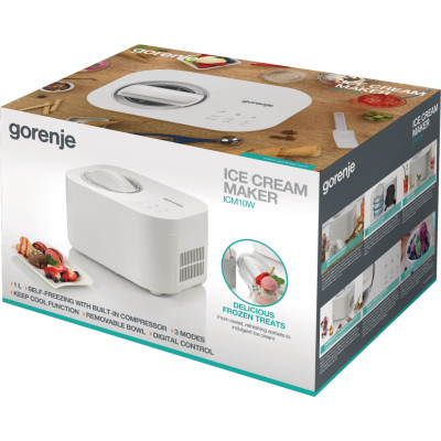 Gorenje Морожениця ICM10W, елекронне упр, чаша - 1 л