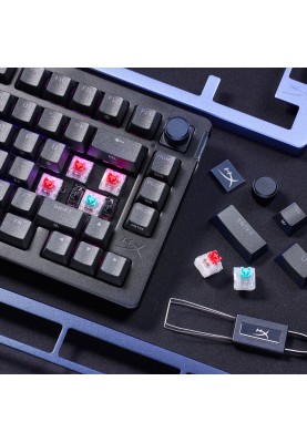 HyperX Клавіатура механічна Alloy Rise 75key, Red, USB-A, EN/UA, RGB, чорний