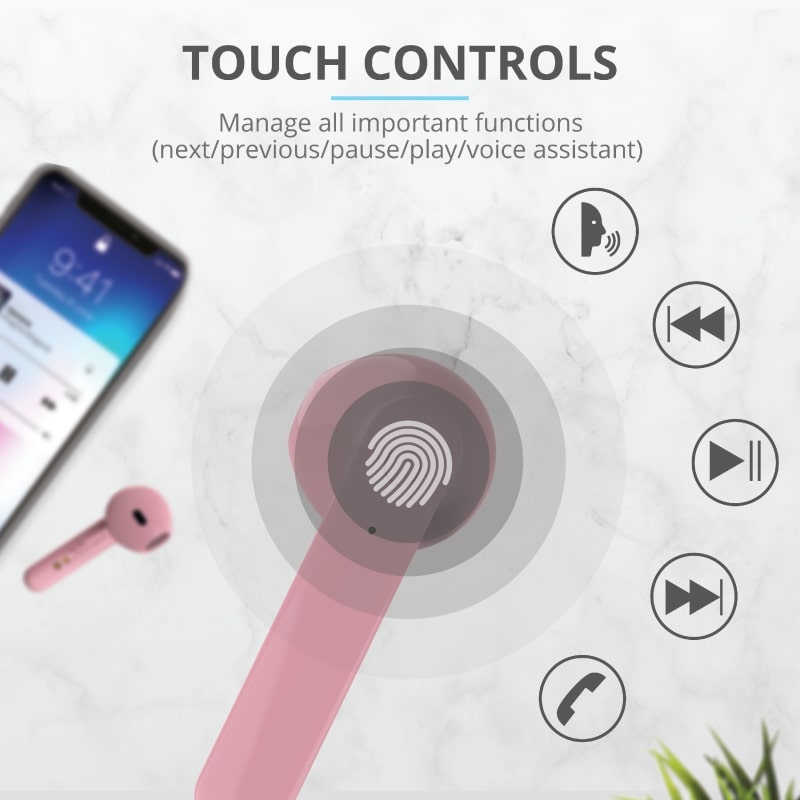 Trust Primo Touch True Wireless[Pink]