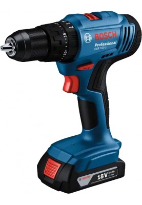 Bosch Шурупокрут-дриль ударний акумуляторний GSB 183-LI 18В 2х2А·рік 21-56Нм 374-1815об·хв кейс 1.2кг