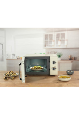 Gorenje Мікрохвільова піч Gorenje, 20л, хутро. керув., 700Вт, гриль, бежевий