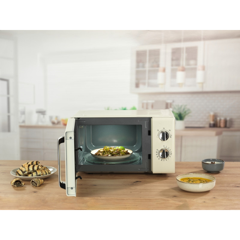 Gorenje Мікрохвильова піч Gorenje, 20л, мех. керув., 700Вт, гриль, бежевий
