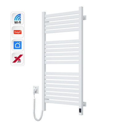 Navin Рушникосушка електрична Авангард Х, 1000х480х71мм, Wi-Fi, сталь, білий, ліве підключення