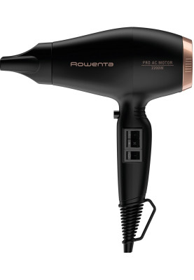 Rowenta Фен Compact PRO+, 2200Вт, 2 режими, дифузор, іоніз-я, хол. обдув, чорний