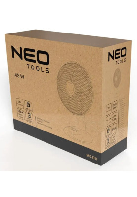 Neo Tools Вентилятор настільний, 40см, 45Вт, білий