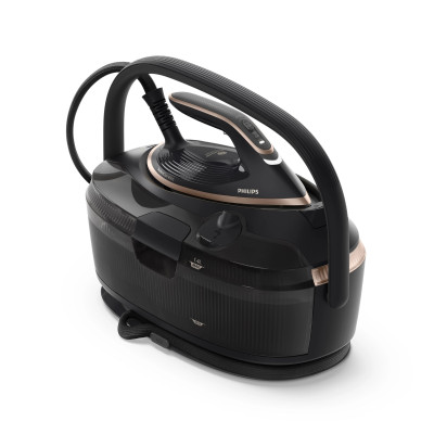 Philips Парогенератор Philips PerfectCare 8000, 3120Вт, 1400мл, паровий удар -800гр, верт. відпарювання, нерж. сталь, чорний
