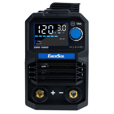 EnerSol Зварювальний апарат інверторний EWM-160AD 20-160А 7.2кВт 160-260В 3.1кг