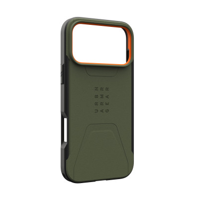 UAG Чохол для iPhone 17 Pro Max, Civilian MagSafe, Olive/Orange