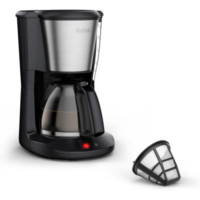 Tefal Кавоварка Tefal крапельна Subito 1.25л, мелена, чорно-сріблястий