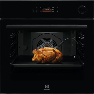 Electrolux Духовий шафа Electrolux електричний, 72л, A+, пара, дисплей, конвекція, ф-ція пароварки, телескопічні напрямні, чорний