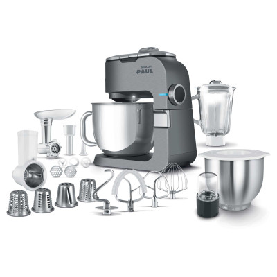 Sencor Кухонная машина Sencor Paul 1 1700Вт, чаша-метал, корпус-метал/пластик, насадок-20, метал