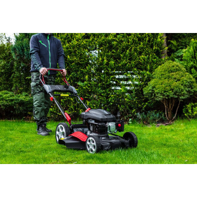 Graphite Газонокосарка бензинова, 2200Вт, 46см, 55л, мульчування, 25-65мм, 31кг