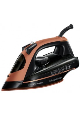 Russell Hobbs Праска Copper Express, 2600Вт, 315мл, паровий удар -150гр, постійна пара - 40гр, керам. підошва, чорно-коричневий