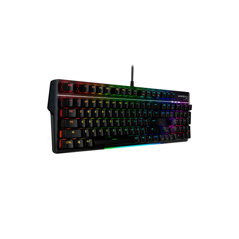 HyperX Клавіатура механічна Alloy MKW100 104key, TTC Red, USB-A, EN/UA, RGB, чорний
